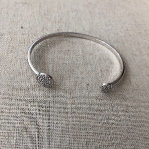 Stella & Dot Silver Pave Diamond bracelet